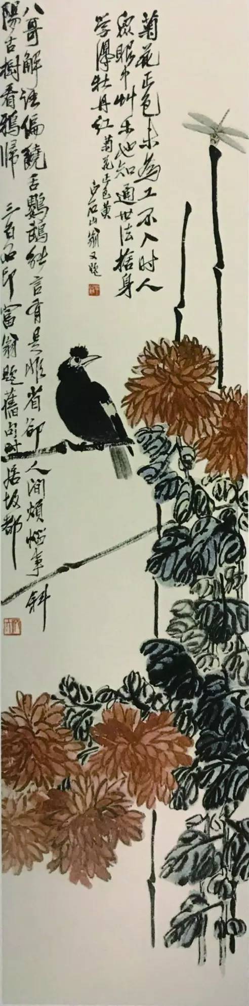 齐白石水墨花鸟作品欣赏