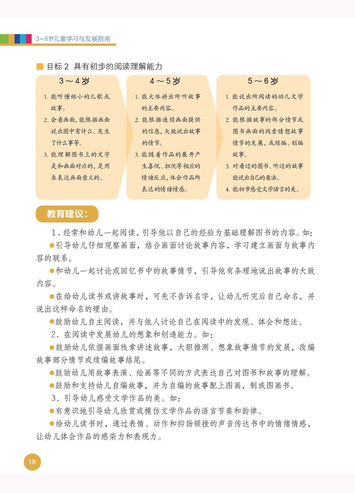 《3~6岁儿童学习与发展指南》