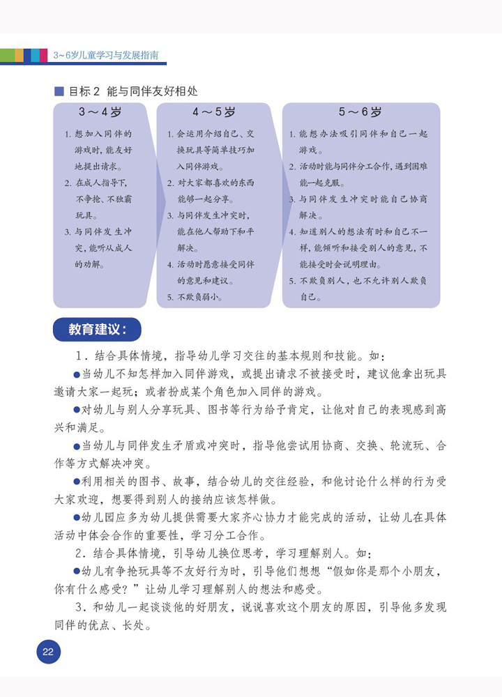 《3~6岁儿童学习与发展指南》